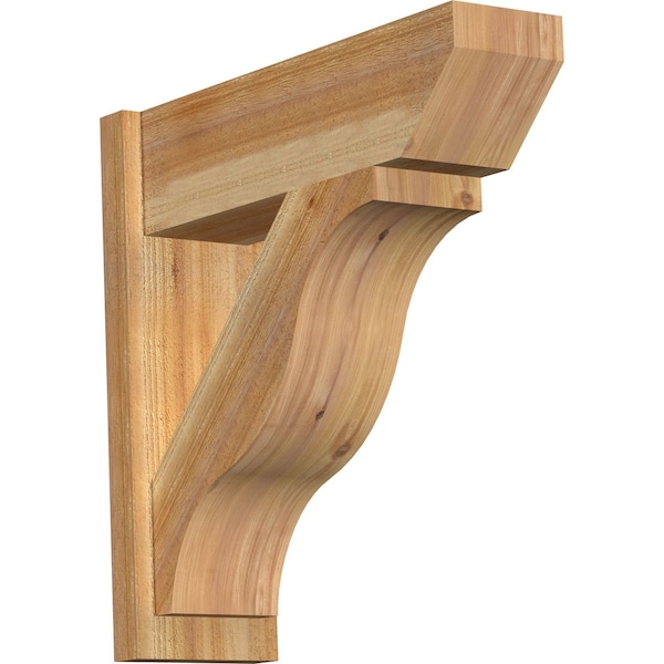 Ekena Millwork Funston Slat Rough Sawn Outlooker, Western Red Cedar, 8"W x 26"D x 26"H OUT08X26X26FST06RWR - main